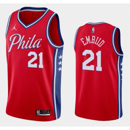 Herren NBA Philadelphia 76ers Trikot Joel Embiid 21 Jordan Brand 2020-2021 Statement Edition Swingman